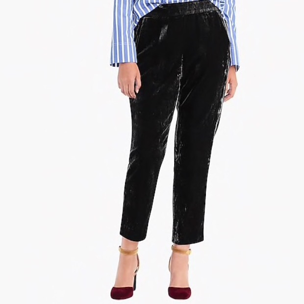 J. Crew Luxe Velvet Pants Event Party Nwt